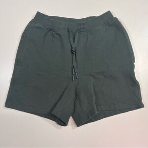 Lululemon Steady State Relaxed-Fit Shorts cotton-blend fleece fabric Dark Green